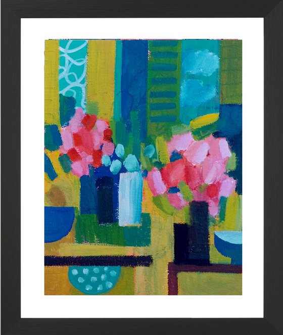 Still Life with Pink Flowers