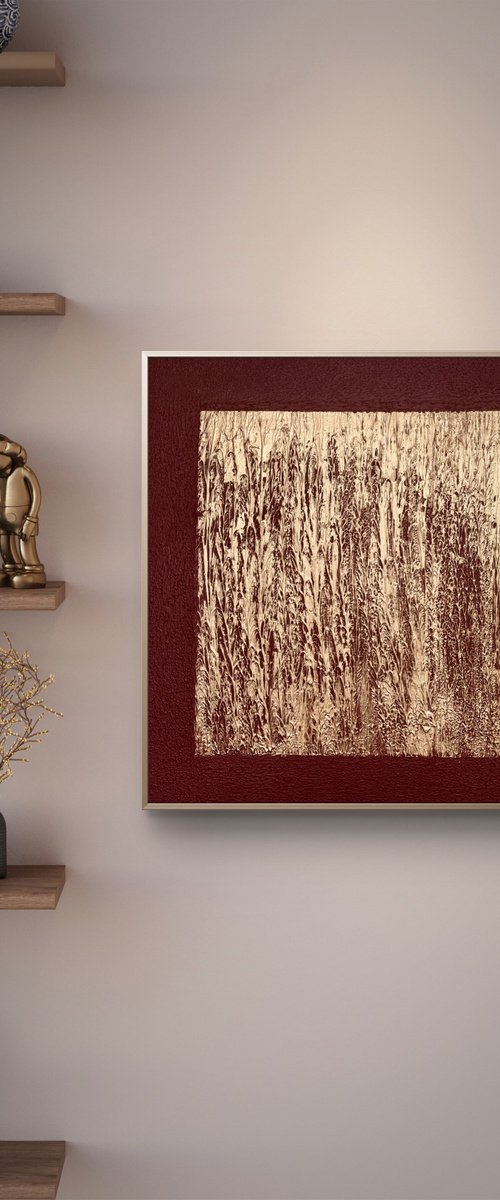 „Gilded Terrain“ 80x80x4 cm by Exclusive Arts
