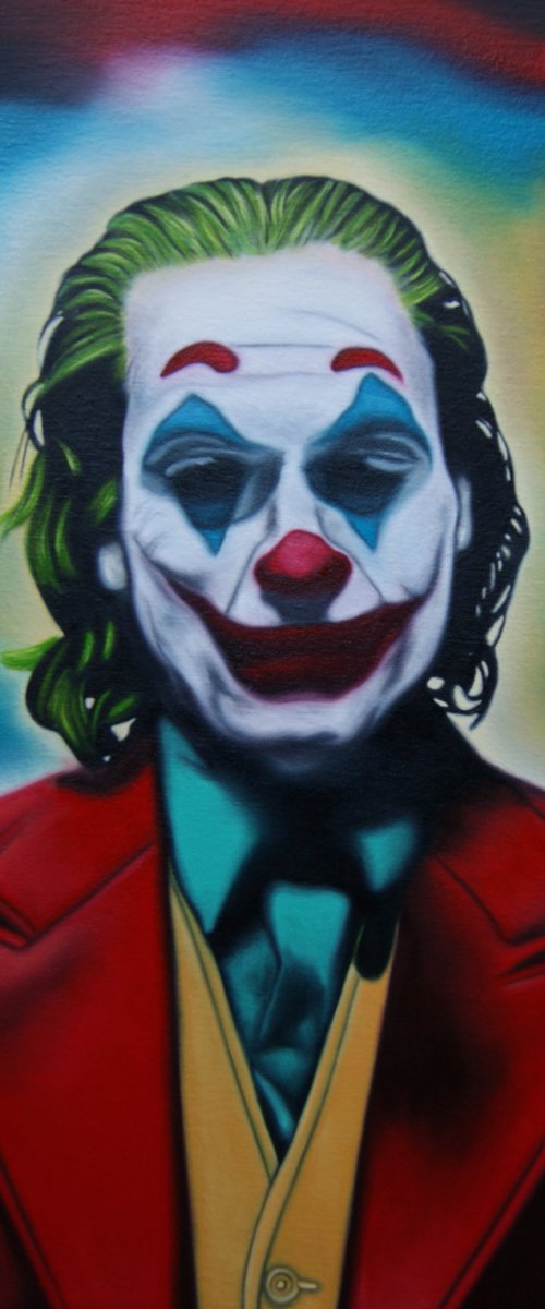 Joker ( on canvas ) Free Shipping by Steven Shaw