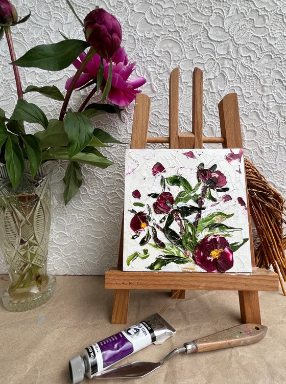Peony Buds Painting