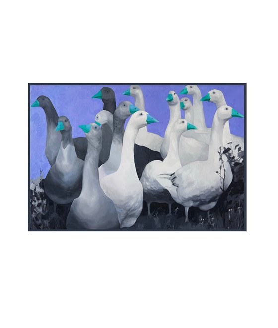 Original oil painting “Geese”