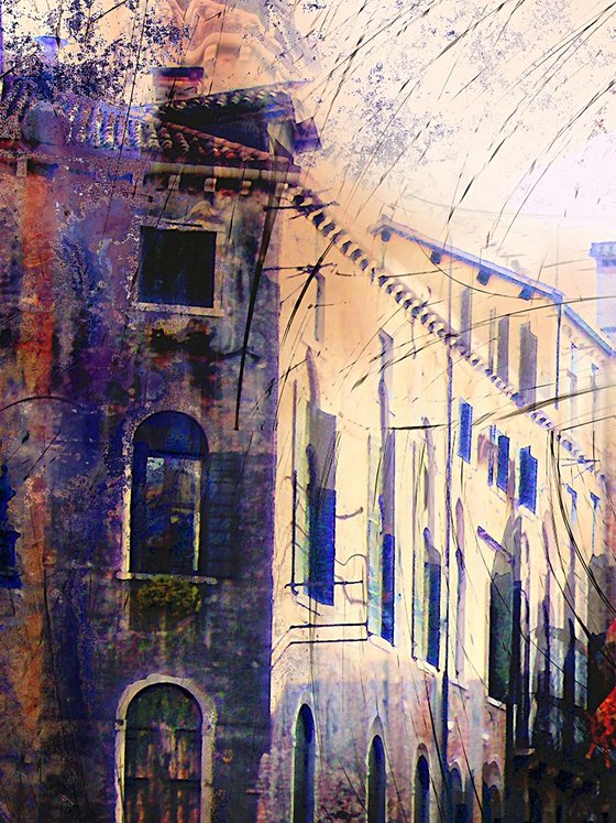 Calle líquida y puente/XL large original artwork