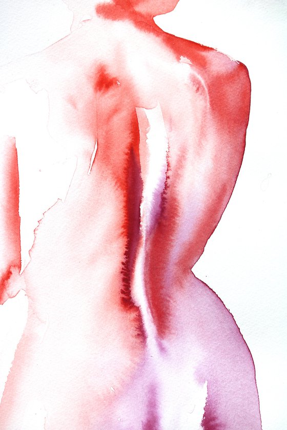 Nude painting "In Fluid Form X"