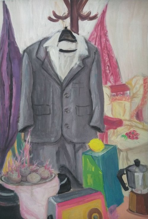gray suit by Sara Radosavljevic