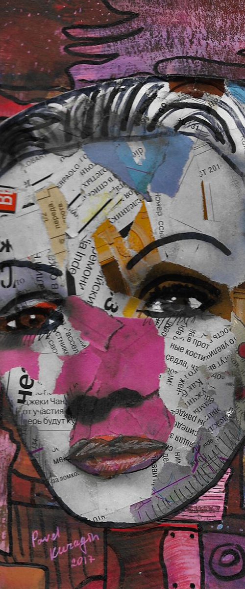 Abstract Marlene Dietrich #5 by Pavel Kuragin