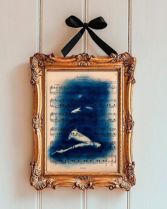 Muse №1 - Contemporary Nude Cyanotype