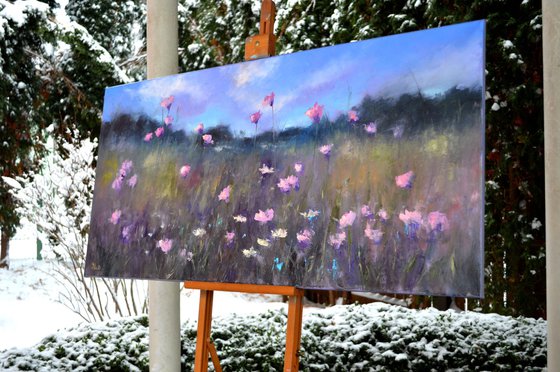 A meadow of flowering herbs