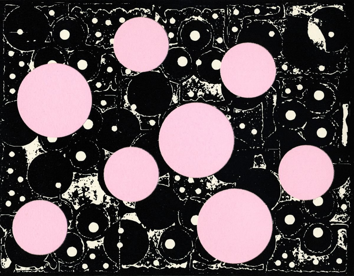 Abstract Collage By Petr Strnad, 10 X 7", Illumination 4, Original Artwork