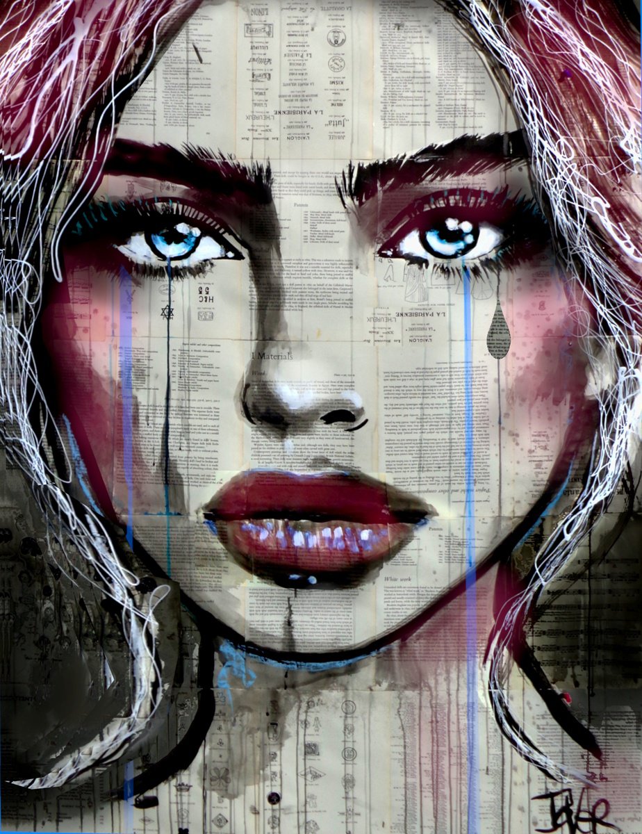 Expressive Ink Drawing , The Tear By Loui Jover, 41 X 56, Artwork For Sale On Artfinder