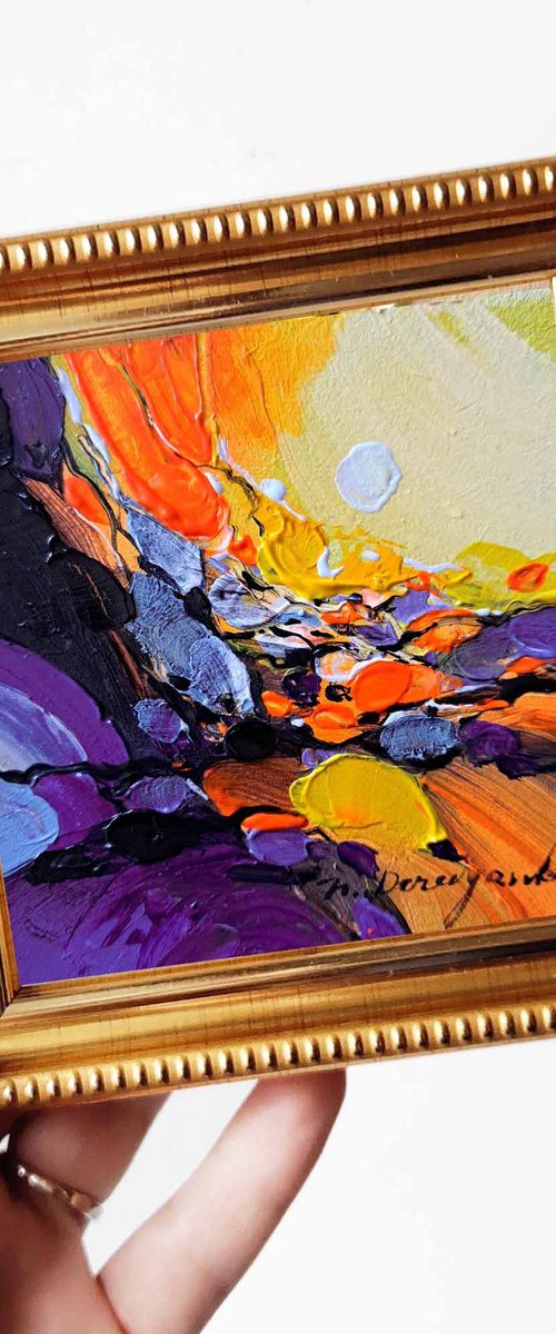 Abstract painting landscape by Nataly Derevyanko