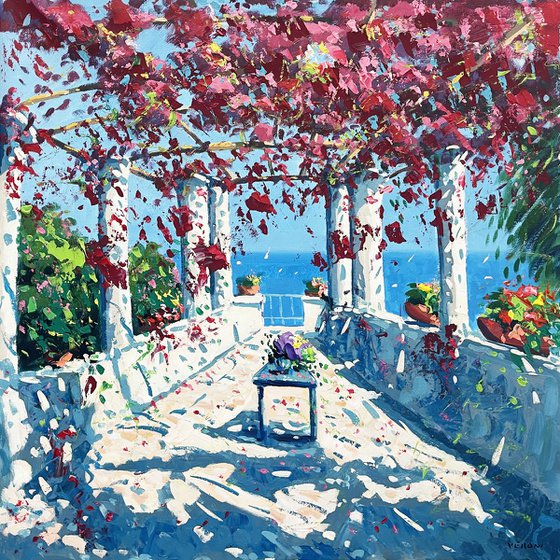 Ravello Oil Painting - Amalfi Coast