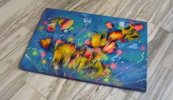 ”Evening Floral Breeze”  27.5" x 39.4" (70 x 100 cm)