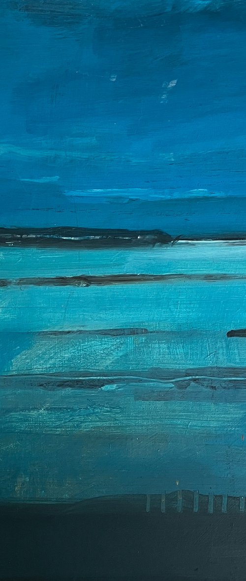 Hastings from Norman's Bay by Julian Sutherland-Beatson