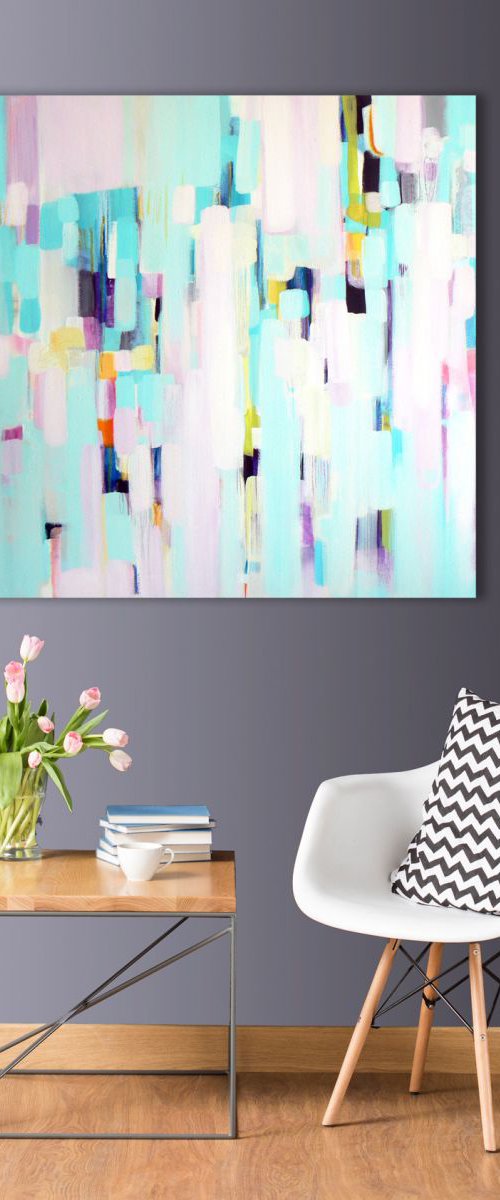 Sweet nothings  76cm x 76 cm by Carolynne Coulson
