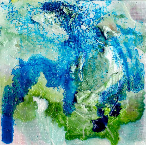Ethereal Dream Collection 3 - 3 Small Mixed Media Paintings by Kathy Morton Stanion