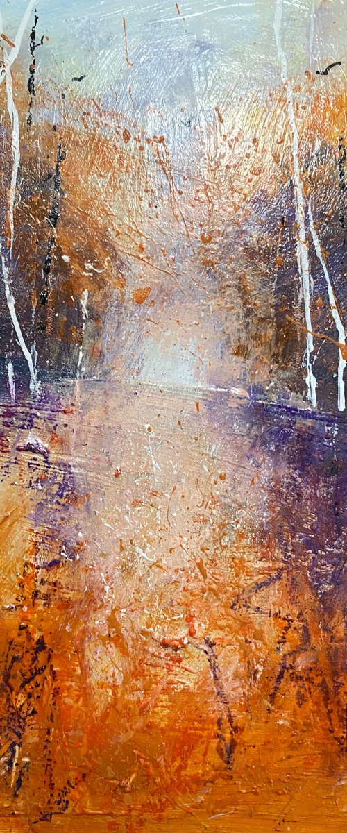 Autumn Sunshine, Silver Birches by Teresa Tanner