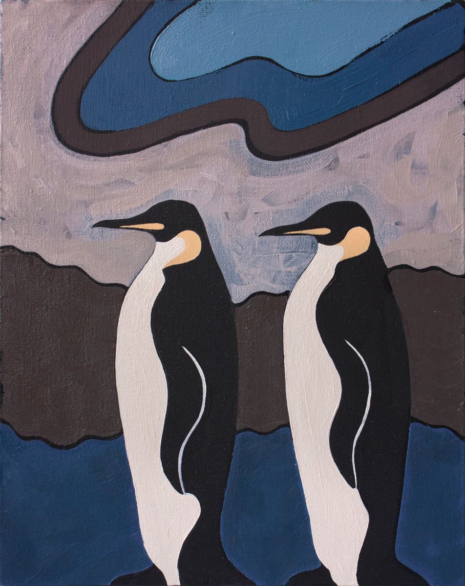 Two penguins by Daniel Mille