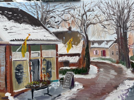 Dalen Flower Shop in Winter