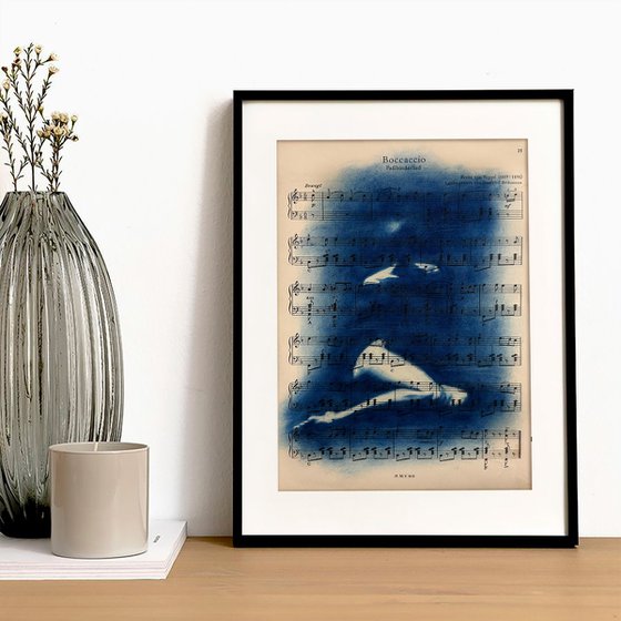 Muse №1 - Contemporary Nude Cyanotype
