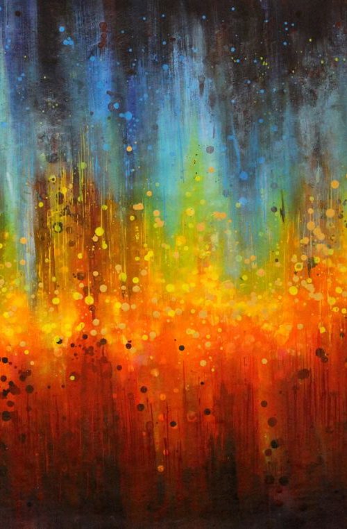 The Unseen #2 - Large original abstract painting by Cecilia Frigati
