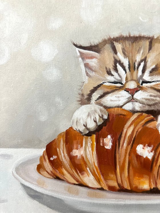 Sleeping on a Croissant