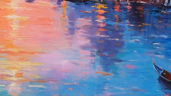 Romantic Venice at Sunset