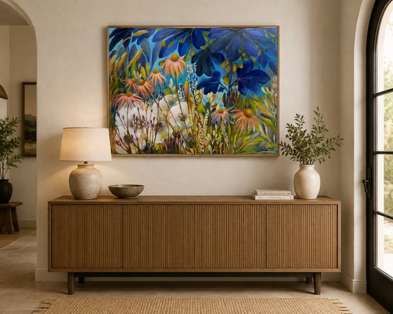 My Garden - Contemporary floral Painting