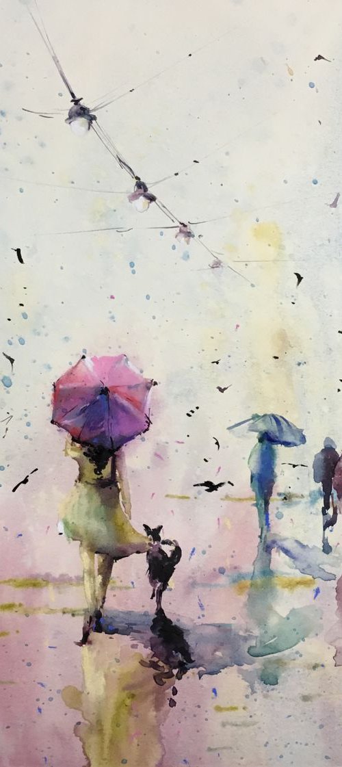 SOLD "Crows dance" by Iulia Carchelan