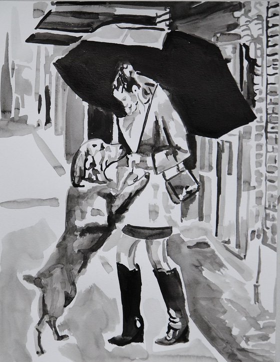 Rainy day  IV / 35 x 27 cm