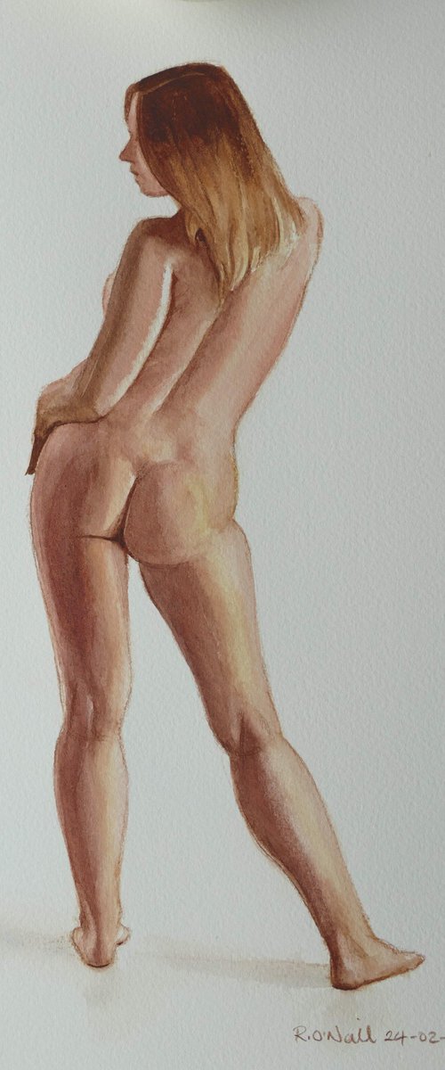 Standing female nude by Rory O’Neill