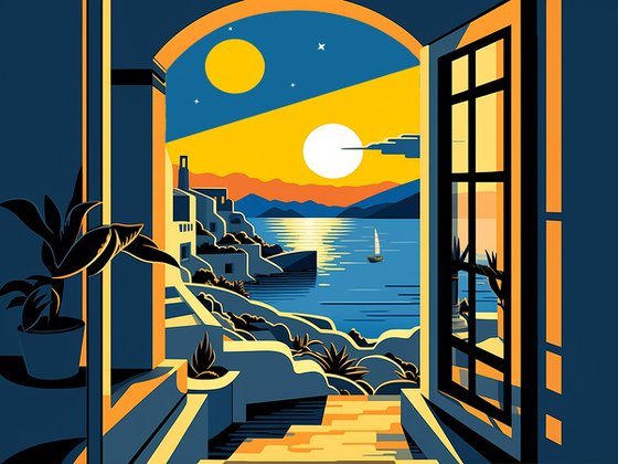 Evening Santorini