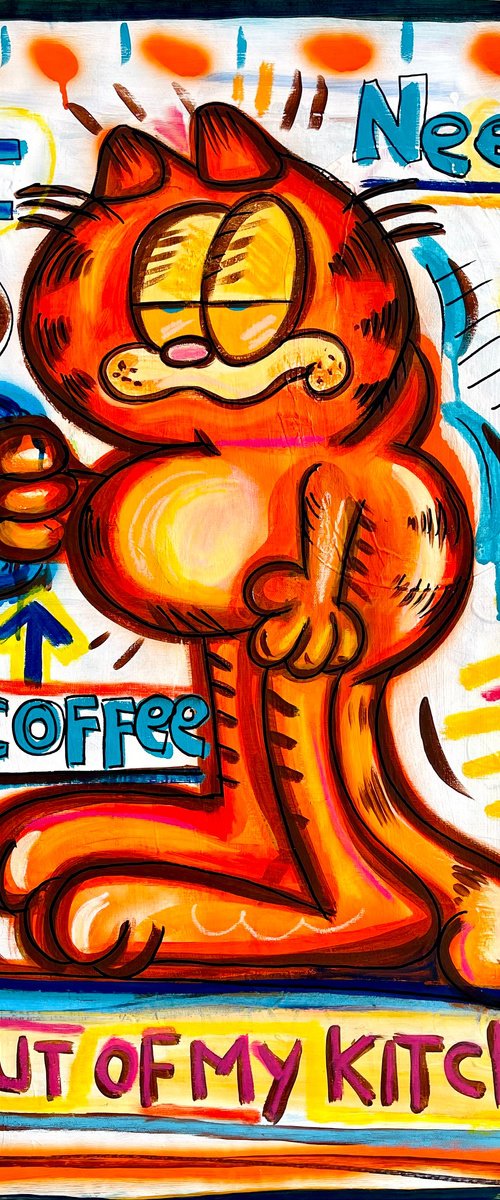 Coffee Cat by Mercedes Lagunas