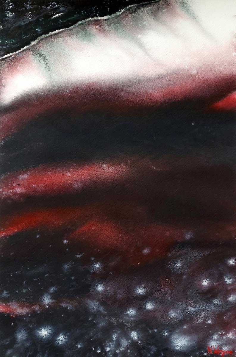 Impressionistic Abstract Painting By Neil Wrynne, 15 X 22", Tender Is The Night, Original Artwork