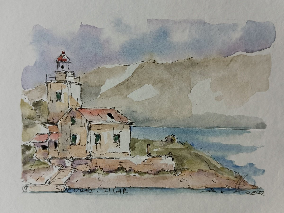 Sucuraj lighthouse. Island Hvar in Croatia by Marinko Saric