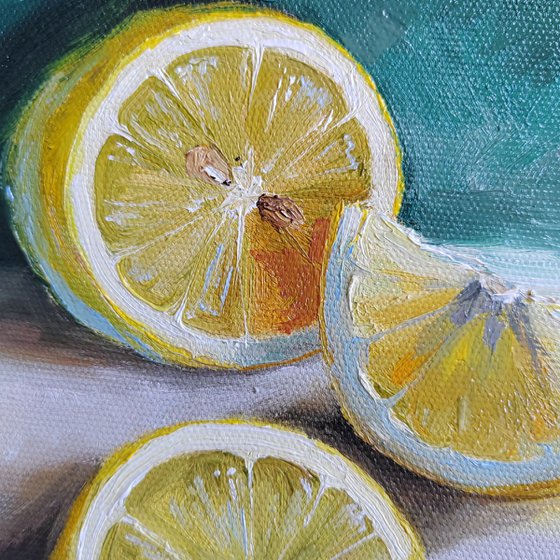 Lemon fruit mini still life