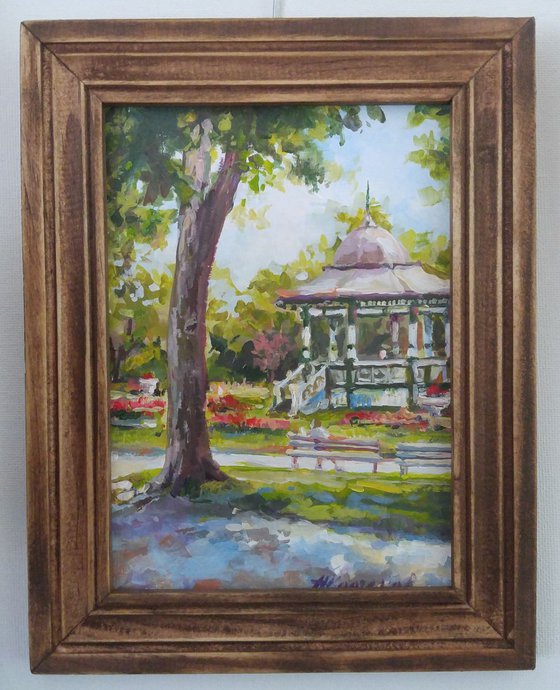 Halifax Public Gardens 2  (framed) 5x7x0.1'' (6.7x8.7x0.5'' framed)