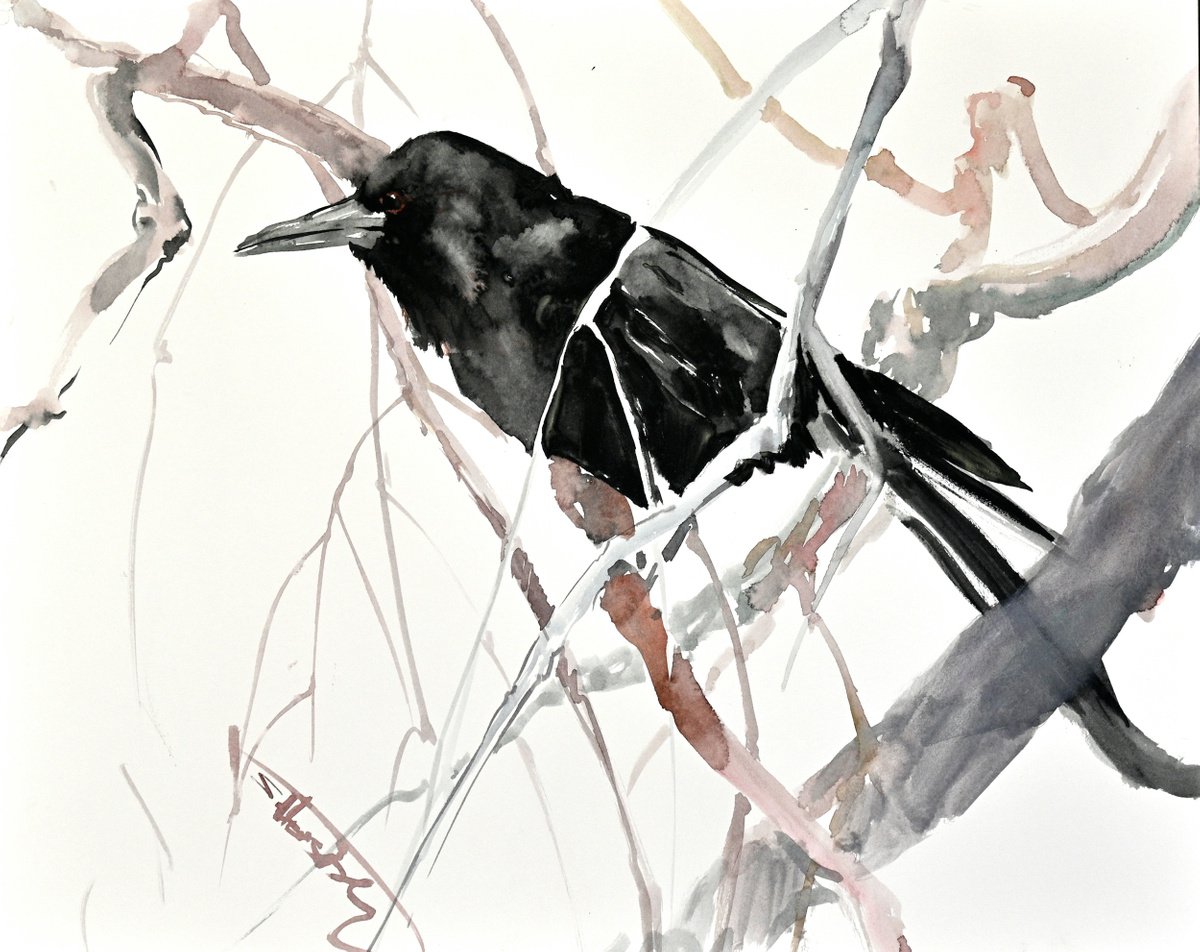Crow artwork by Suren Nersisyan