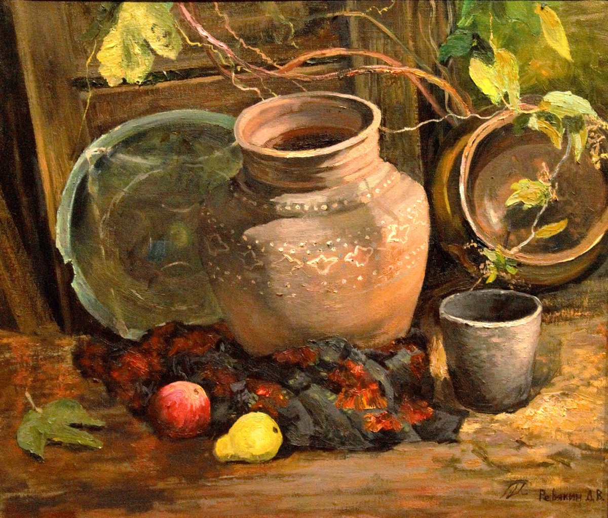Ceramic tableware. Contemporary still life by Dmitry Revyakin