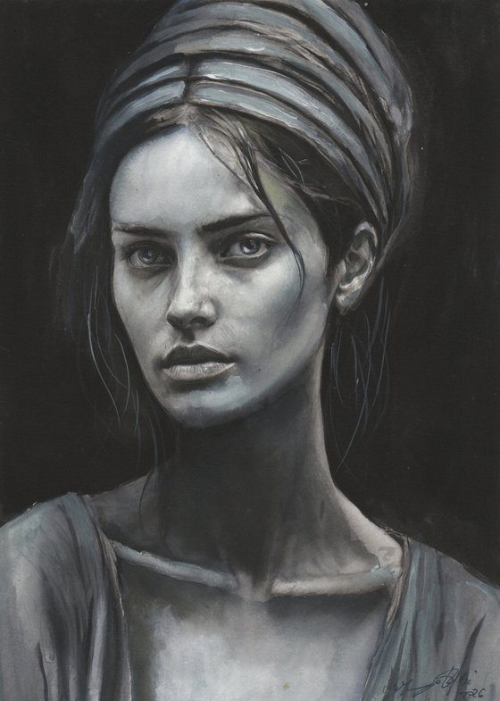 Ebony Eyes on a Night in Taormina