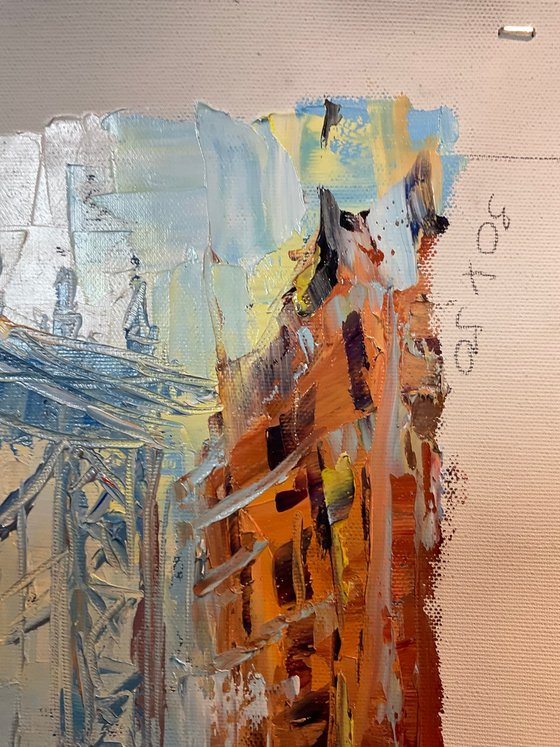 New York umbrellas. Pastel mood