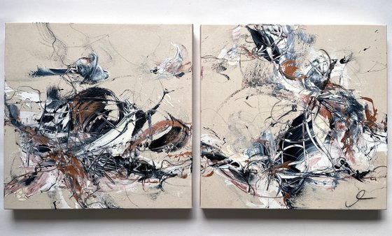 Free flowing (diptych)