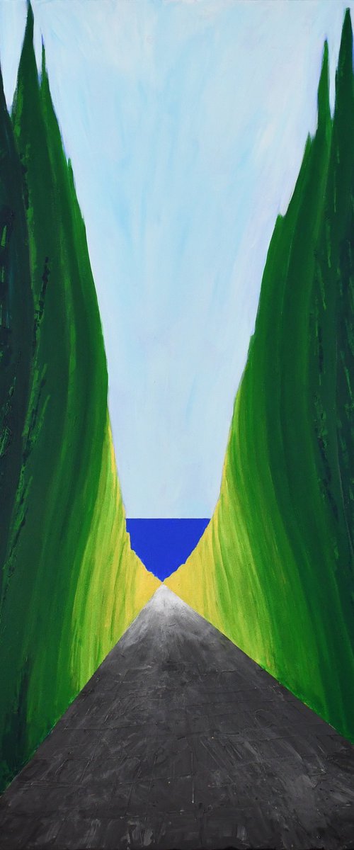 Cypresses by Zeljka Paic