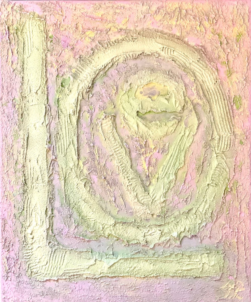 Abstract Acrylic Painting By Vera Klimova, 21 X 26", Universal Love, Original Artwork