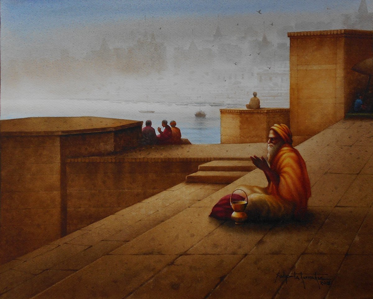 banaras monk by Sudipta Karmakar
