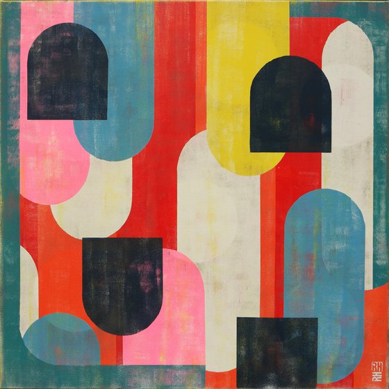 Traffic Full Color Pink Square