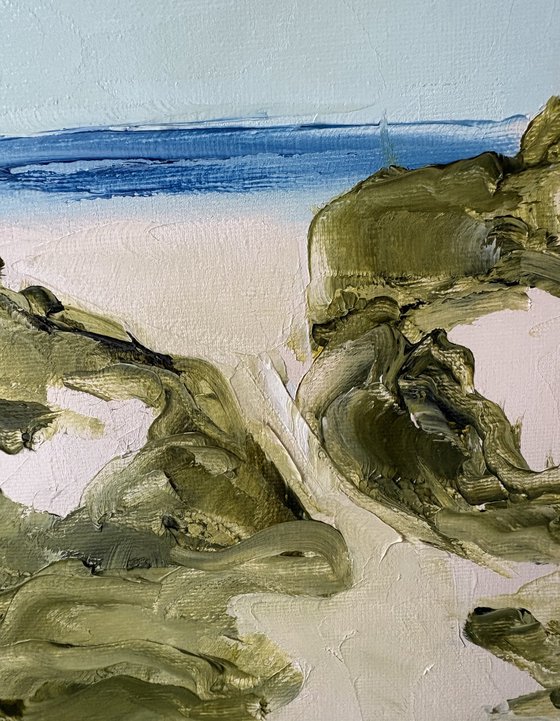 The calm beach -Mediterranean