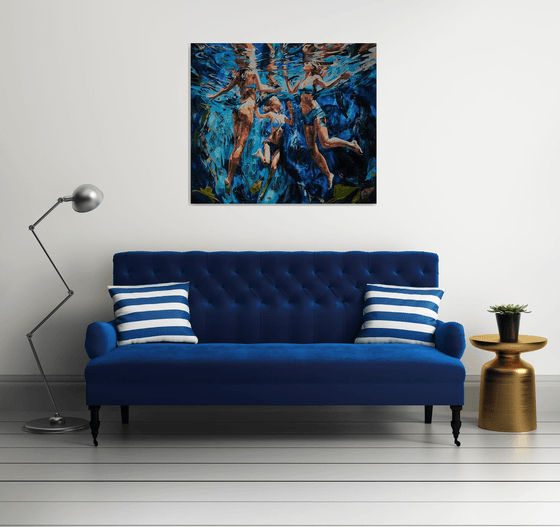 Under the water's shine