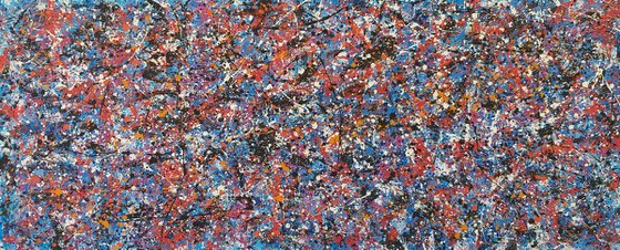 Abstract Jackson Pollock style painting by M.Y.