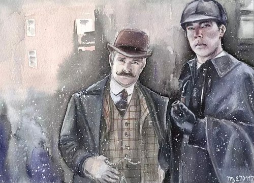 Sherlock Holmes and Doctor Watson by Morgana Rey