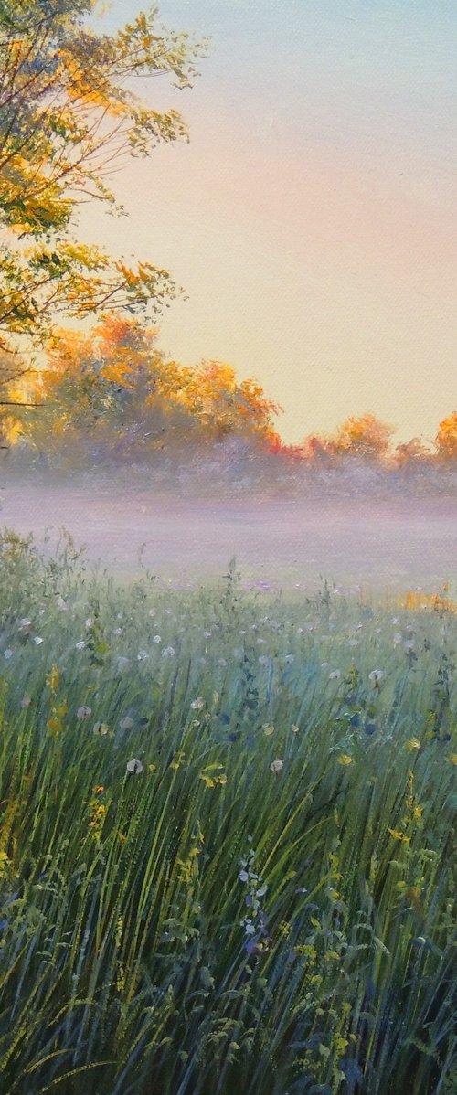 Fog Over the Meadow by Olga Riabchuk